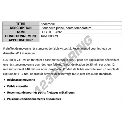 2892-300ML-LOCTITE
