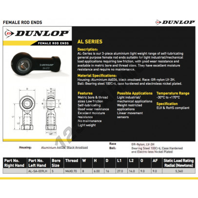 AL-SA-009-LH-DUNLOP