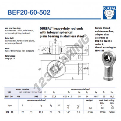 BEF20-60-502-DURBAL