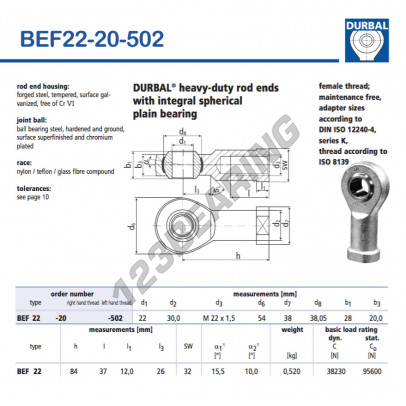 BEF22-20-502-DURBAL