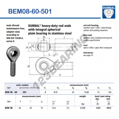 BEM08-60-501-DURBAL
