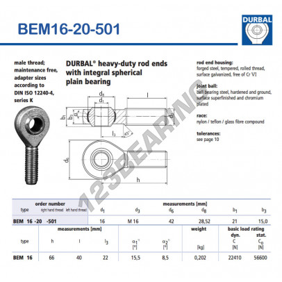 BEM16-20-501-DURBAL