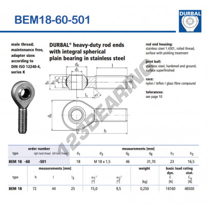 BEM18-60-501-DURBAL