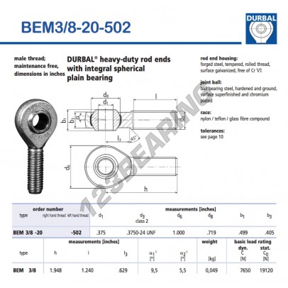 BEM3-8-20-502-DURBAL