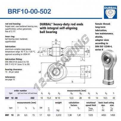 BRF10-00-502-DURBAL