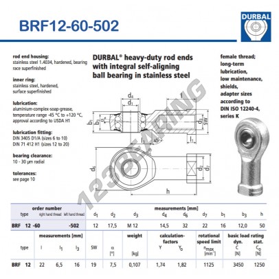 BRF12-60-502-DURBAL