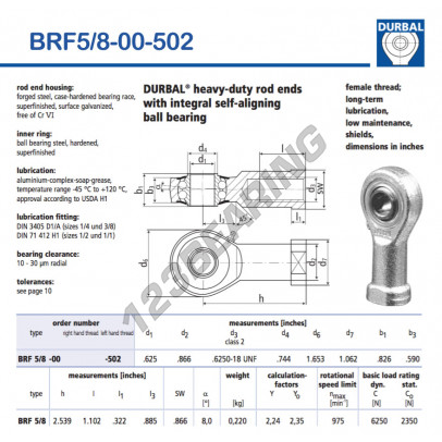 BRF5-8-00-502-DURBAL
