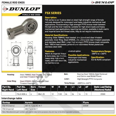 FSLX-M08-6-DUNLOP