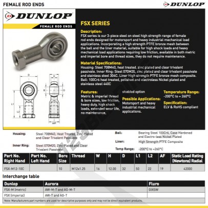 FSX-M12-10-C-DUNLOP