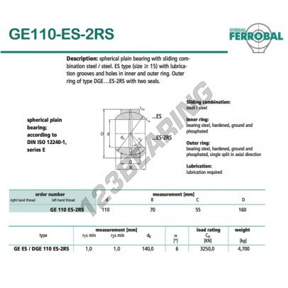 GE110-ES-2RS-DURBAL
