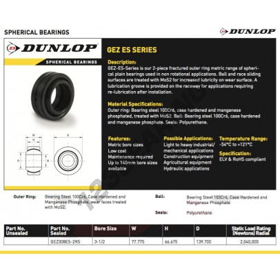 GE308-ES-2RS-DUNLOP