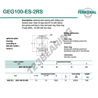 DGEG100-ES-2RS-DURBAL