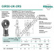 Rótula SI - GIR50-UK-2RS-DURBAL