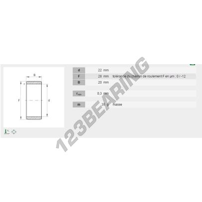 IR22X28X20-XL-INA