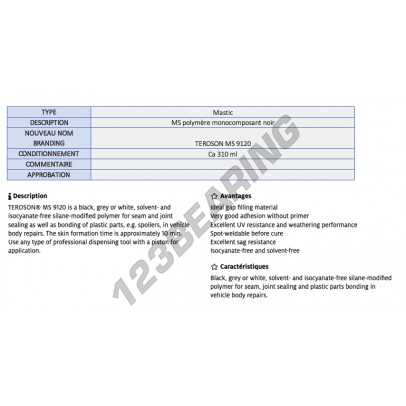 MS-9120-BLACK-310ML-TEROSON