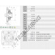 Cojinete hierro fundido - 4 fijaciones - RCJY70-INA