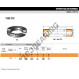 Rodamiento axial de rodillos - T182W-TIMKEN